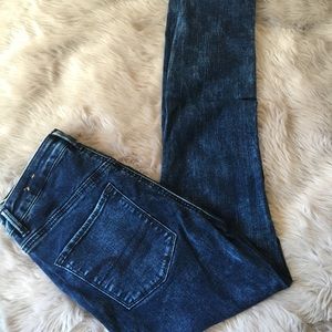 American Eagle Acid Wash Sky High Jeggings Jeans